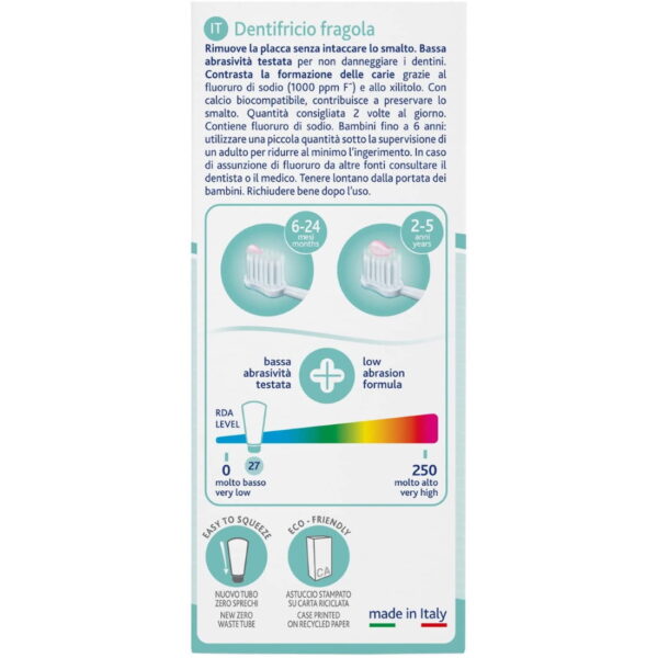 Οδοντόκρεμα Φράουλα 1-5ετών 50ml Χωρίς Φθόριο Chicco-4