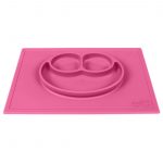 Ezpz Δίσκος και πιάτο σε ένα Happy mat in Pink4