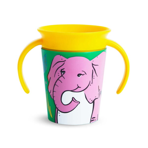 Εκπαιδευτικό Κύπελλο 177ml MIRACLE Sippy Cup 360° WildLove Elephant Munchkin