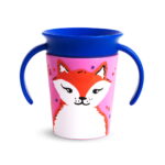 Εκπαιδευτικό Κύπελλο 177ml MIRACLE Sippy Cup 360° 0m+ WildLove Fox Munchkin