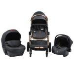 Baby stroller Polly 3in1-Black1