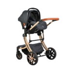 Baby stroller Polly 3in1-Black1-4