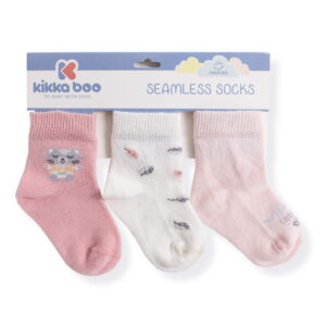 Σετ 3 ζευγάρια Κάλτσες Παιδικές "Γατίσια Μέρα" Pink Kikka Boo