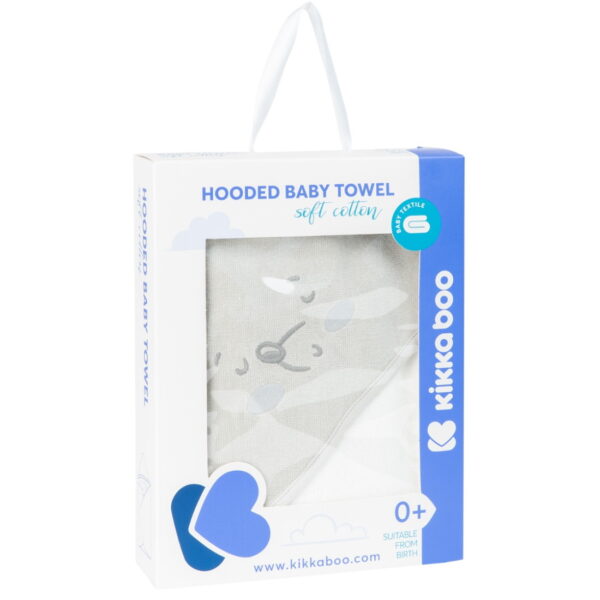 Μπουρνούζι με κουκούλα 90x90cm - Hooded Towel Terry Joyful Mice 31104010035 Kikka Boo_3
