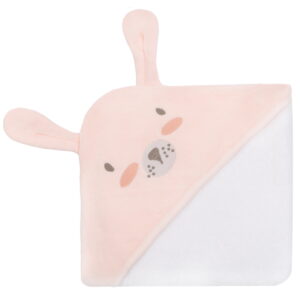 Μπουρνούζι με κουκούλα 90x90cm - Hooded Towel Terry Rabbits in Love 31104010037 Kikka Boo_2
