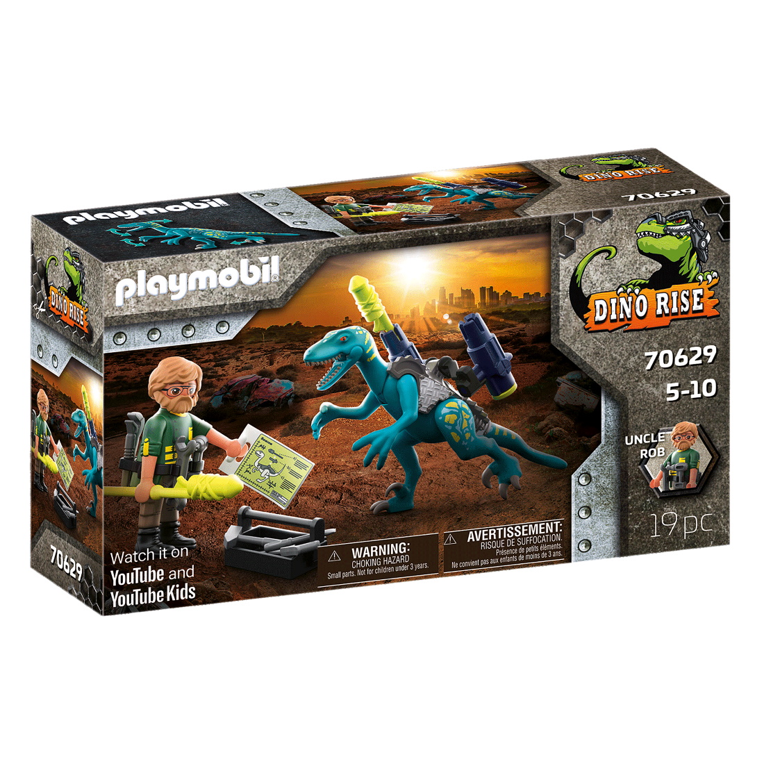 Dino Rise: Δεινόνυχος με τον θείο Rob 5ετών+ Playmobil® - babynetshop
