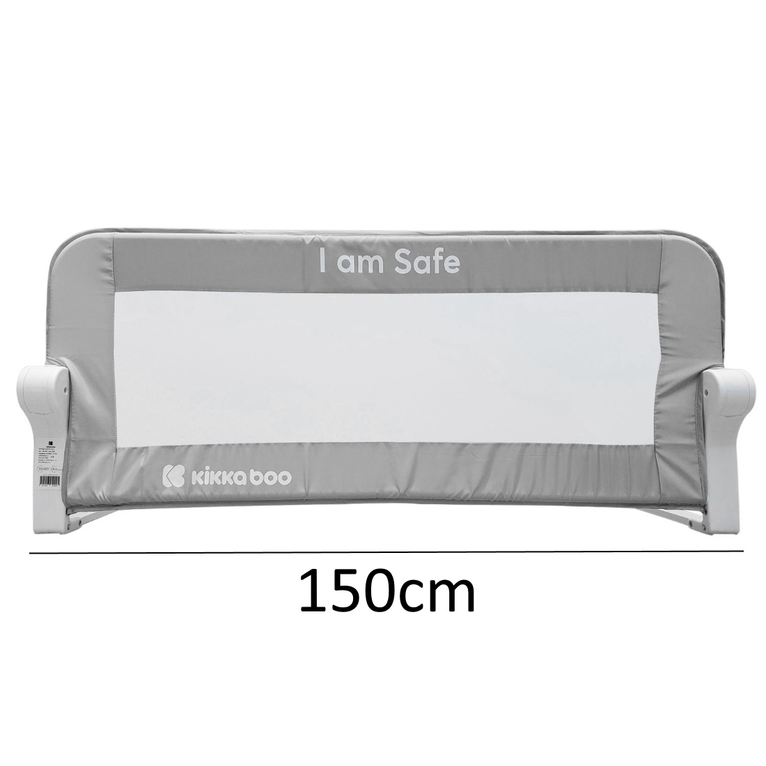Μπάρα κρεβατιού “Bedrail I Am Safe” Grey 150cm Kikka Boo