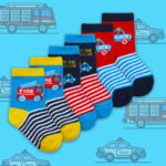 CottonRich-Socks-Fire-And-police-car-44B916-Blue