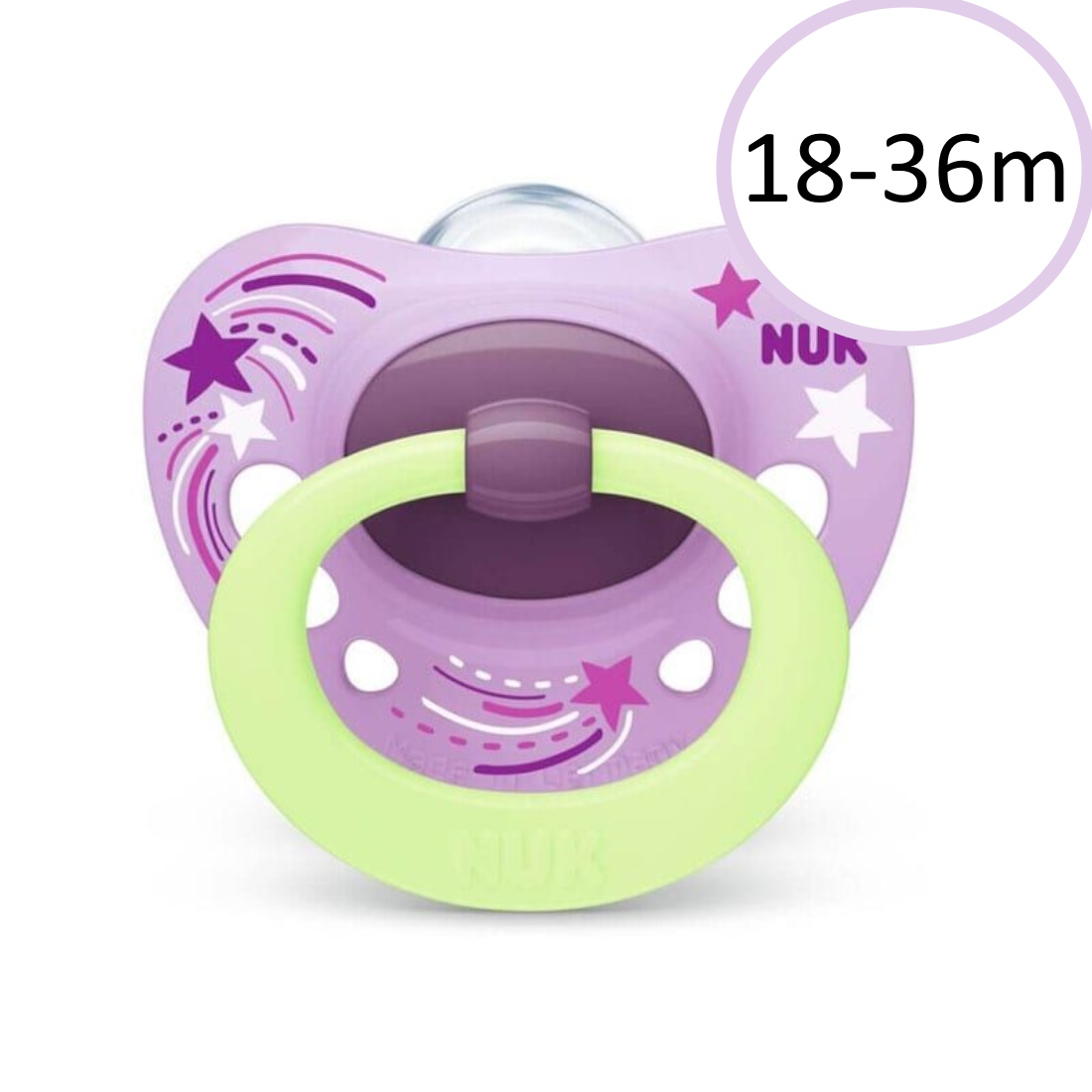 Nuk-Pacifier-Silicone-18-36months-Signature-10-739-704-Lilac-New