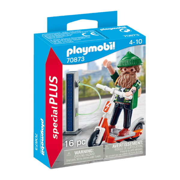 Special Plus: Χίπστερ με ηλεκτρικό σκούτερ 4ετών+ Playmobil Special Plus: Χίπστερ με ηλεκτρικό σκούτερ 4ετών+ Playmobil
