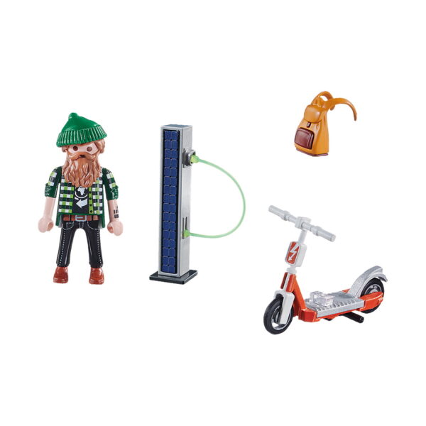 Special Plus: Χίπστερ με ηλεκτρικό σκούτερ 4ετών+ Playmobil_C