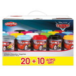 20 Βαζάκια + 10 Δώρο Με Καπάκια Καλουπάκια (13 Χρώματα) 3kg Pixar Disney Cars 3ετών+ AS Company-5