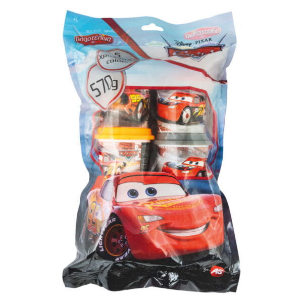 5 Βαζάκια Πλαστελίνης 570g σε Σακουλάκι Pixar Disney Cars 3ετών+ AS Company-4