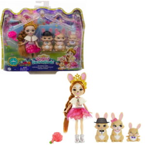 Enchantimals Royals™: Κουκλα & Οικογενεια Λαγουδακια Brystal Bunny™ Family 4ετών+ Mattel®