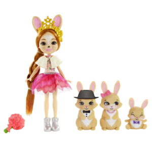 Enchantimals Royals™: Κουκλα & Οικογενεια Λαγουδακια Brystal Bunny™ Family 4ετών+ Mattel-1