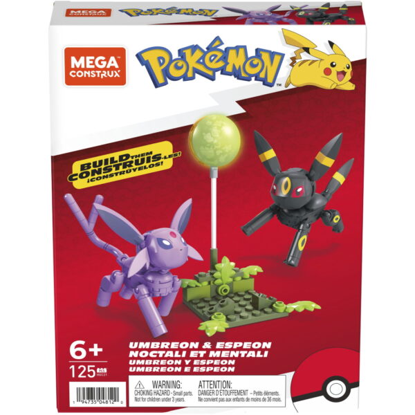 POKEMON™: Σετ Τουβλάκια Κατασκευής UMBREON & ESPEON 6ετών+ MEGA Construx™ Mattel-2