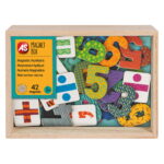 MAGNET BOX: Αριθμοί Και Μαθηματικά Σύμβολα 42 Ξύλινοι Μαγνήτες 3ετών+ AS Company