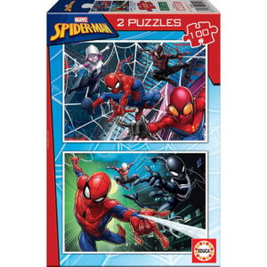 Ξύλινο Παιδικό Puzzle Marvel Spider-Man 200pcs {2τεμ. x100κομ.} 6ετών+ Educa