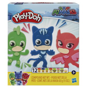 Play-Doh: Σετ Πλαστελίνες PJ Masks με αξεσουάρ & 12 βαζάκια πλαστελίνη 3ετών+ Hasbro