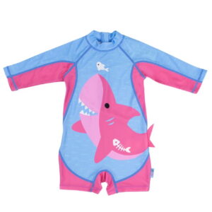 Φορμάκι με UV προστασία Surf Suit UPF50 Pink Shark Zoocchini