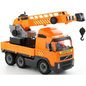 Γερανός 49cm Volvo PowerTruck Crane Truck 3ετών+ Polesie Toys-1