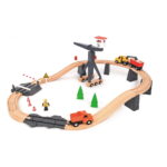 Ξύλινος Αυτοκινητόδρομος με Οχήματα 3ετών+ Tooky Toy