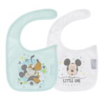 Σαλιάρα με Velcro 2τεμ. Mickey Mouse Disney Baby “Little One” Interbaby