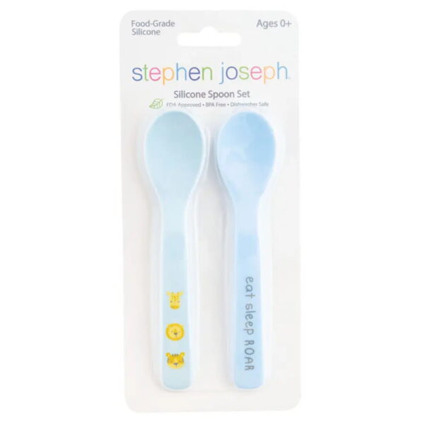 Σετ Κουτάλια 14εκ. Silicone Spoon Set “ZOO” Stephen Joseph®-2