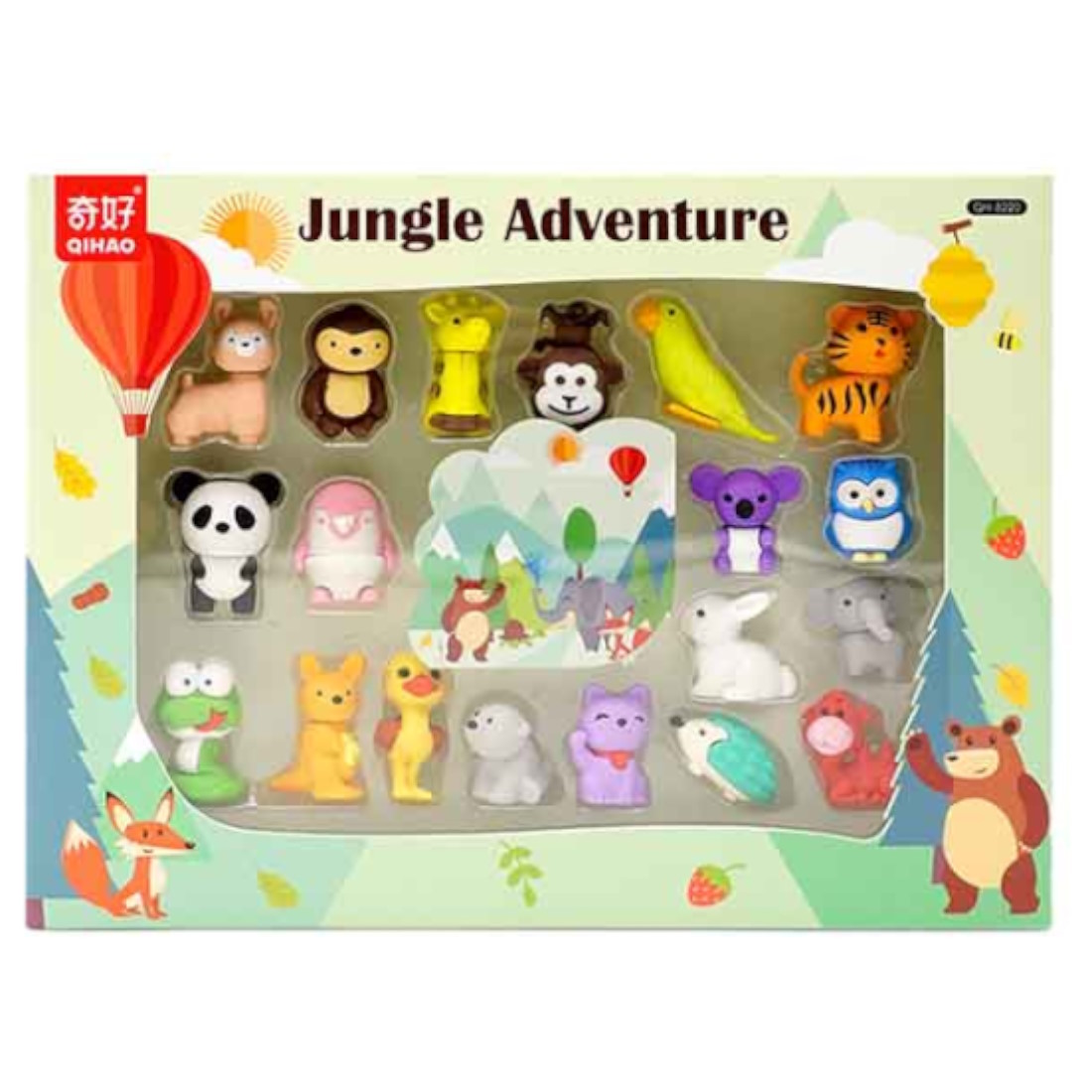 SpaceCow-SetEraser-4designs-QH8220-animals