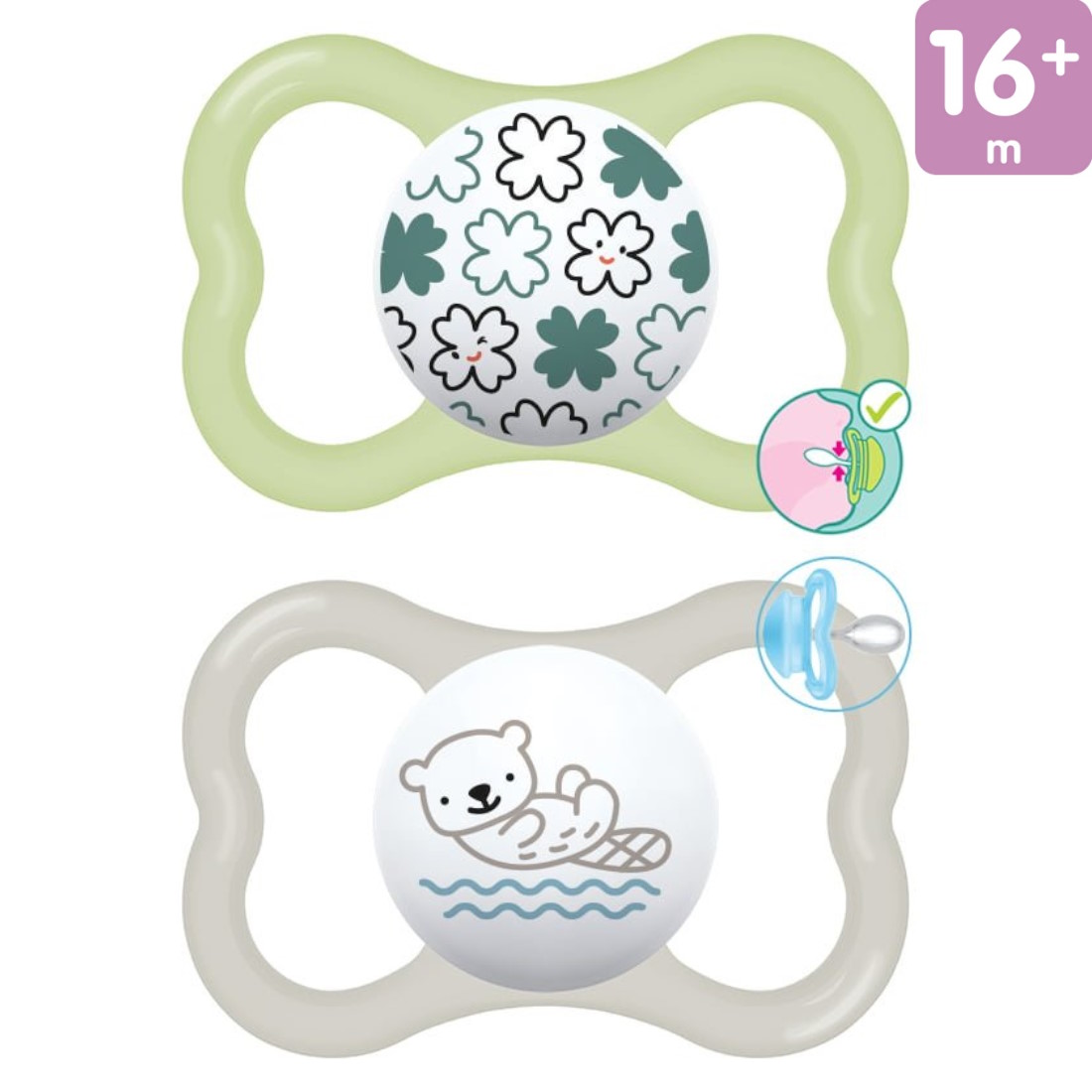 MAM-Pacifier-Supreme-16mplus-Silinone-295SU-GreenGrey