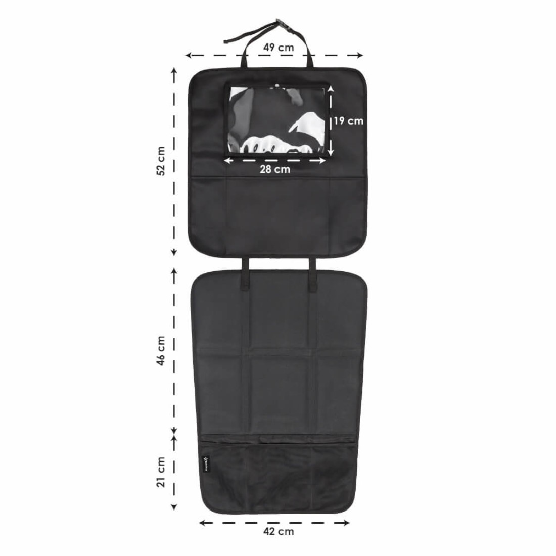 BebeStars-ProtectivePadForCarSeats-Black-80-130-d