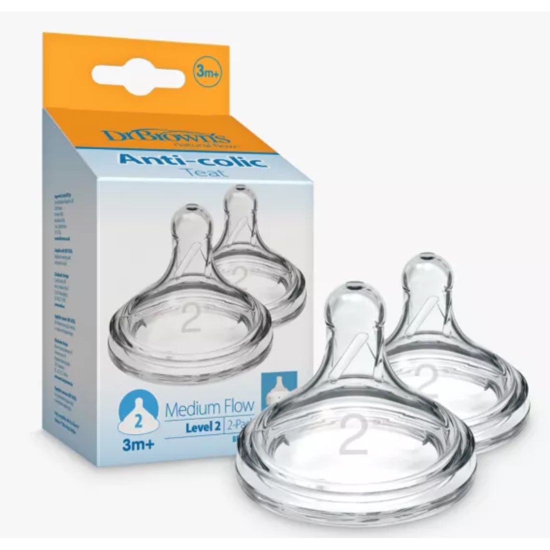 DrBrowns-Anticolic-Teat-3mplus-LeveL2-WN2201-ELX-New-b