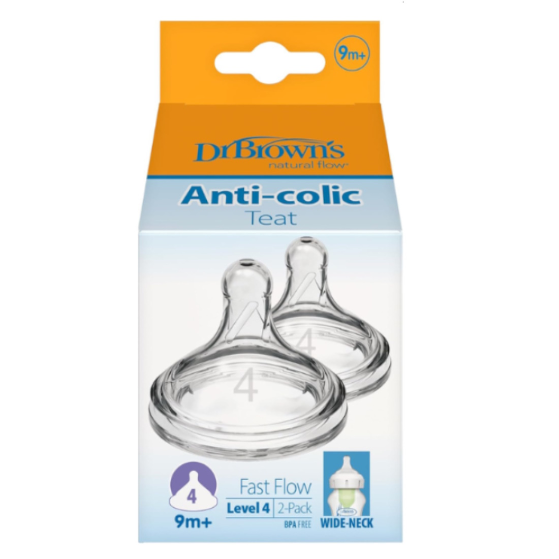DrBrowns-Anticolic-Teat-9mplus-LeveL4-WN4201-ELX-New