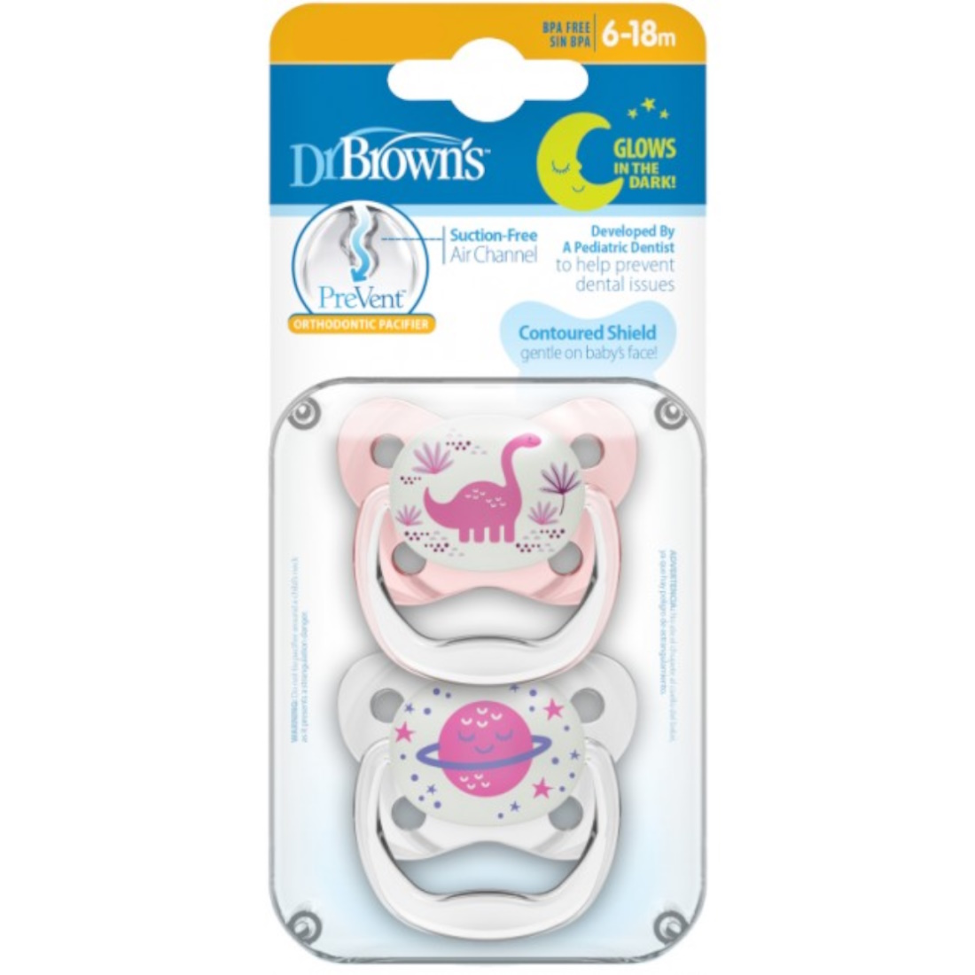 DrBrowns-GlowInTheDarkPacifier-6-18m-PV22007-PinkDinoPlanet-b
