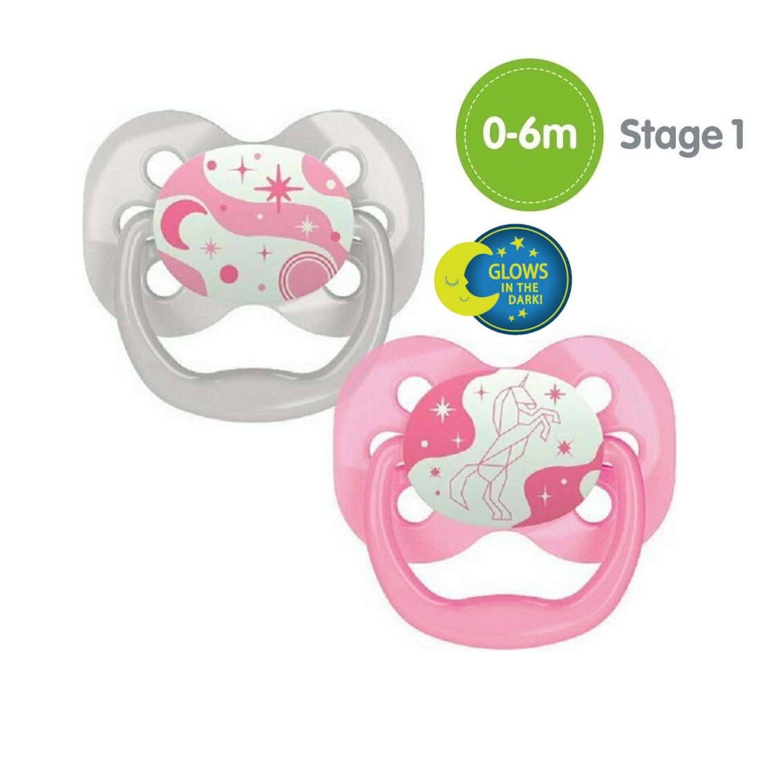 DrBrowns-AdvantageNight-2pcs-StarsHorse-Pink-DB-PA120003