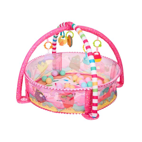 KikkaBoo-PlayMat-With30Balls-Marshmallow-Pink-31201010408