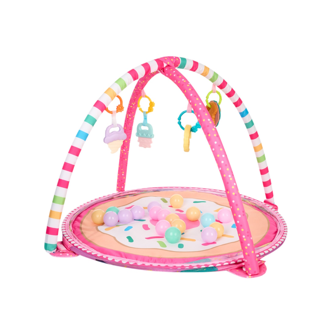 KikkaBoo-PlayMat-With30Balls-Marshmallow-Pink-31201010408-a