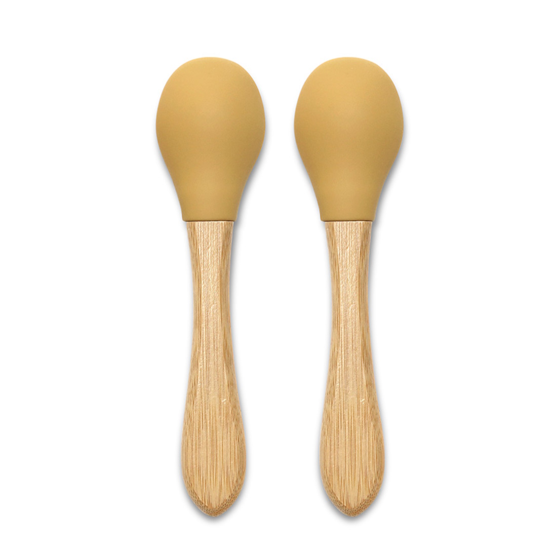 Lorelli-SiliconeSpoonsWithBamboo-2pcs-10230680001-Yellow-a