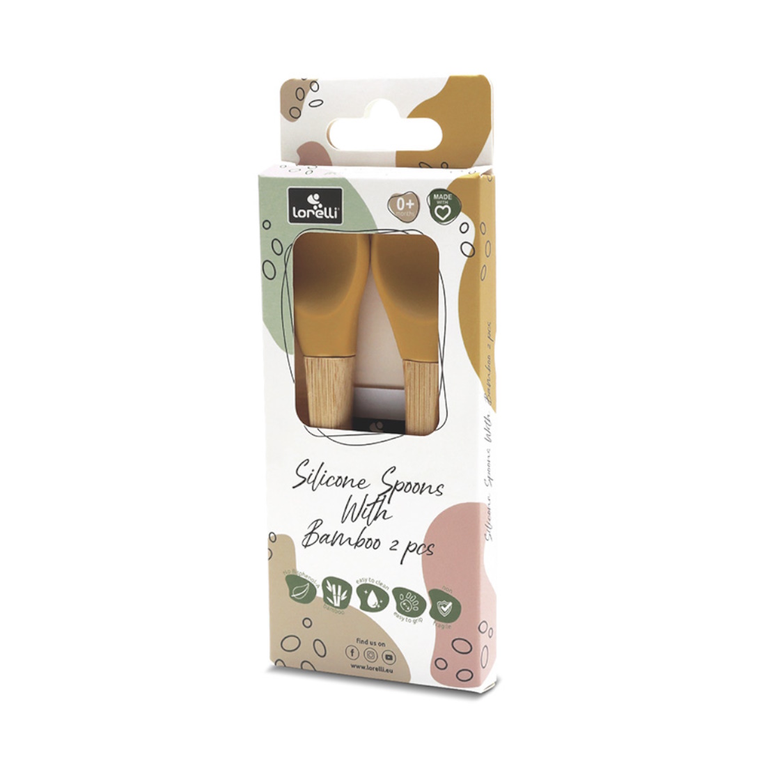Lorelli-SiliconeSpoonsWithBamboo-2pcs-10230680001-Yellow-b
