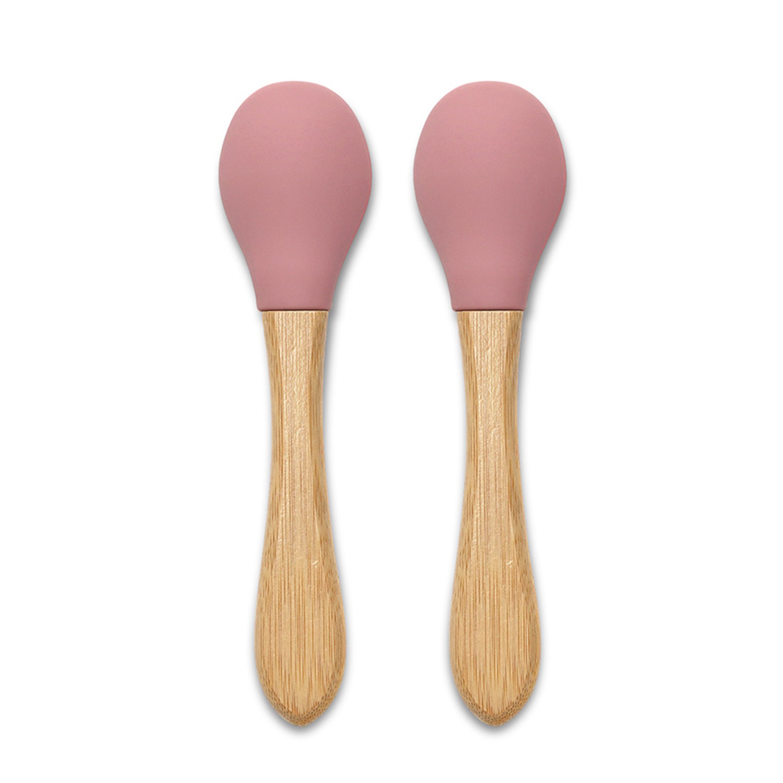 Lorelli-SiliconeSpoonsWithBamboo-2pcs-10230680002-DeepPINK-a