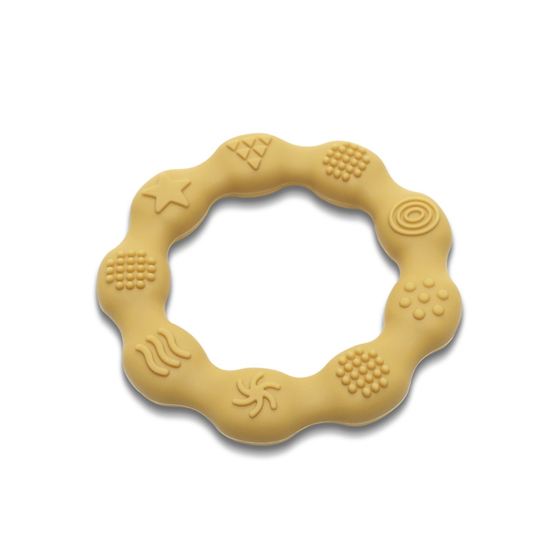 Lorelli-SiliconeTeetherRing-10210920001-Yellow-a