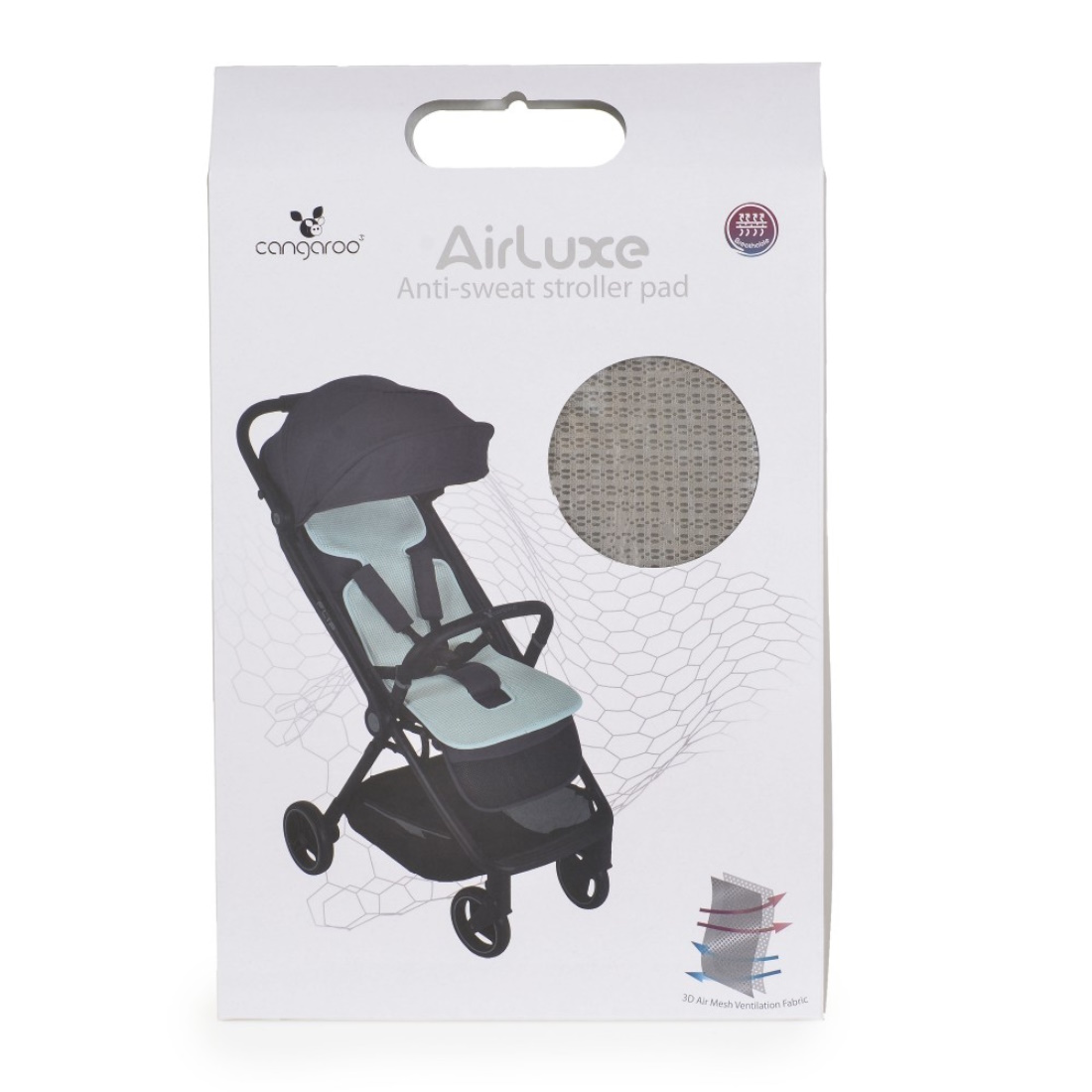 Cangaroo-AntiSweat-Stroller-Pad-AirLuxe-Grey-3800146271961-b