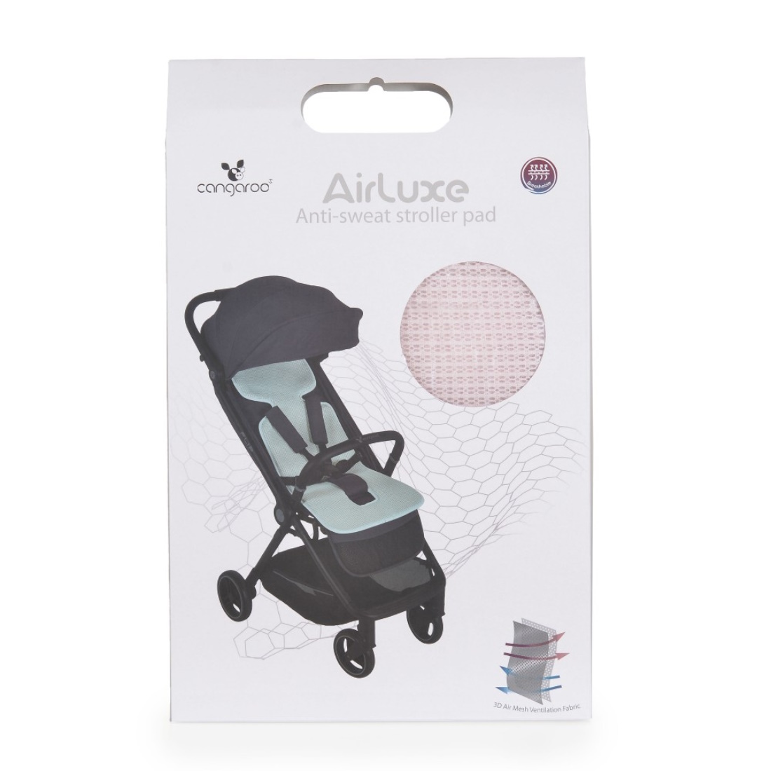 Cangaroo-AntiSweat-Stroller-Pad-AirLuxe-Pink-3800146271947-b