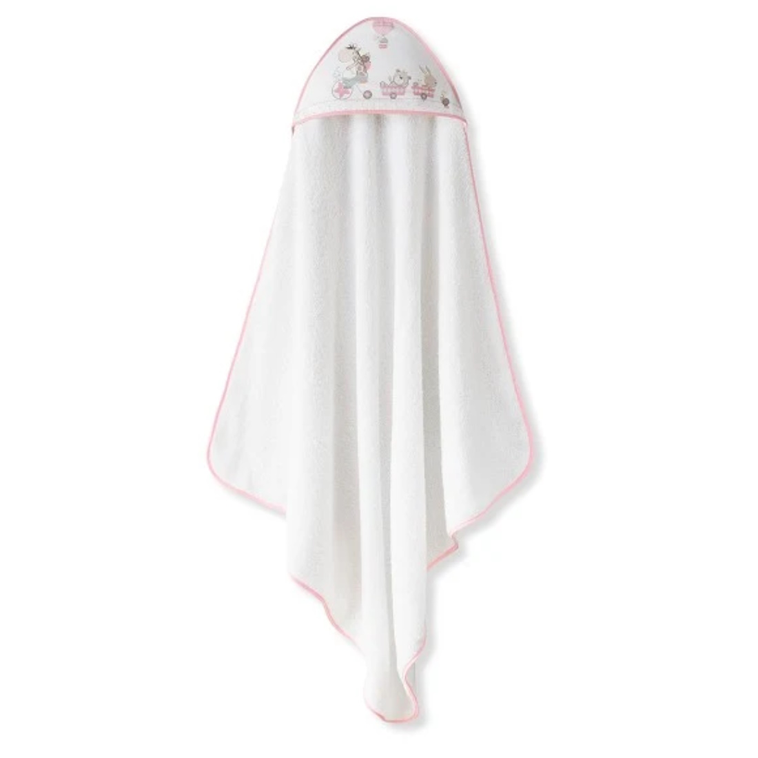 Interbaby-SetBathTowel-JirafaBicicleta-Pink-1236-12-8435690615364-a