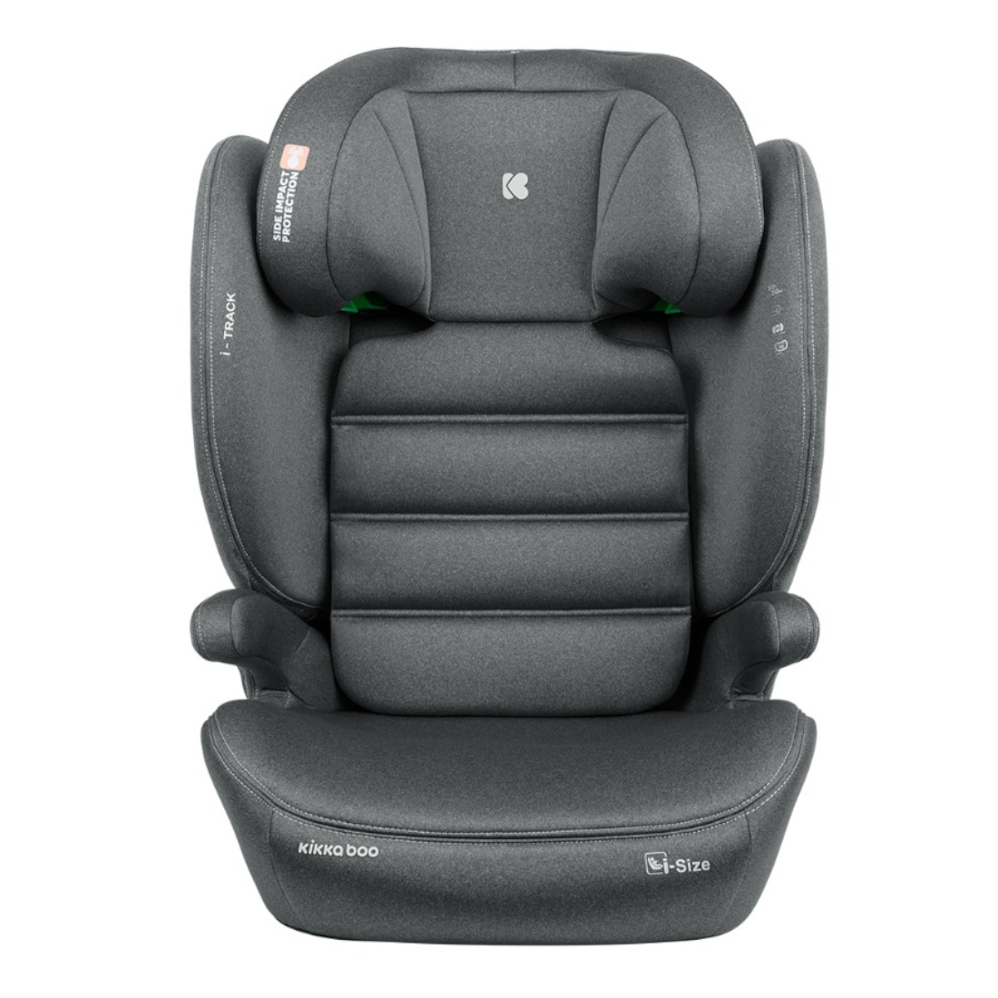 KikkaBoo-CarSeat-15-36kg-i-Track-100-150cm-i-SIZE-DarkGrey-41002150015-NEW-aa