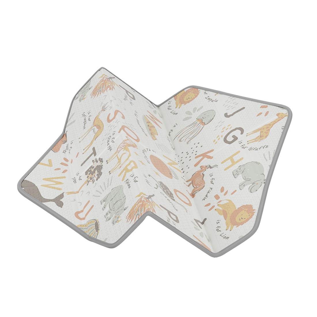 BebeStars-Foldable-PlayMat-DoubleSided-135x135cm-AnimalsGrey-100-504-d
