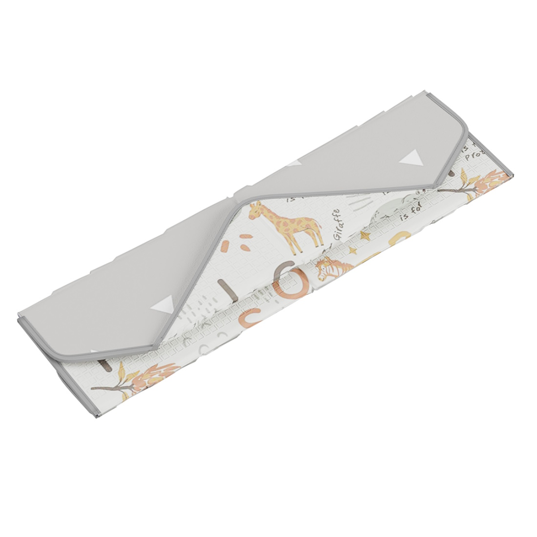 BebeStars-Foldable-PlayMat-DoubleSided-135x135cm-AnimalsGrey-100-504-e