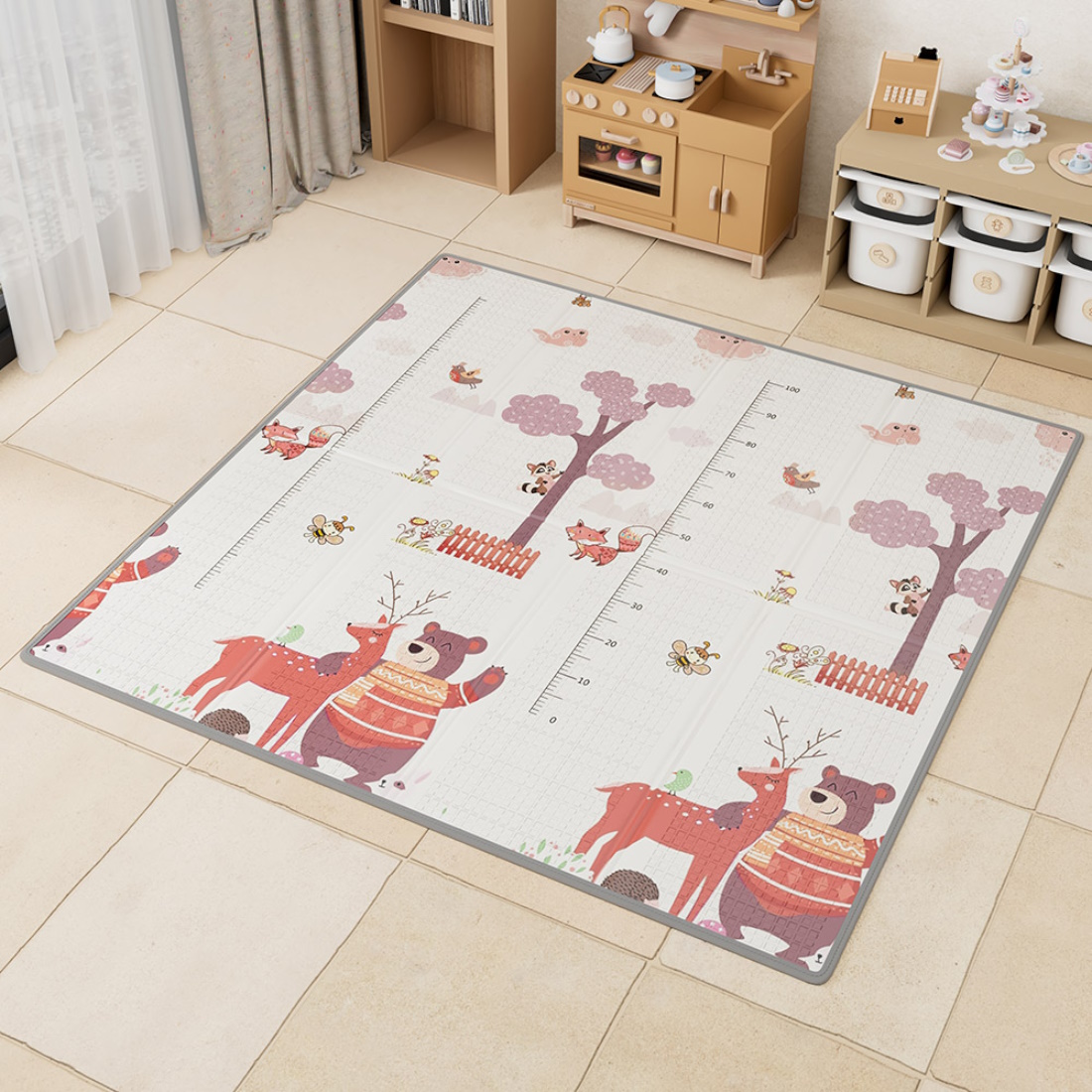 BebeStars-Foldable-PlayMat-DoubleSided-150x150cm-JungleSea-100-503-c
