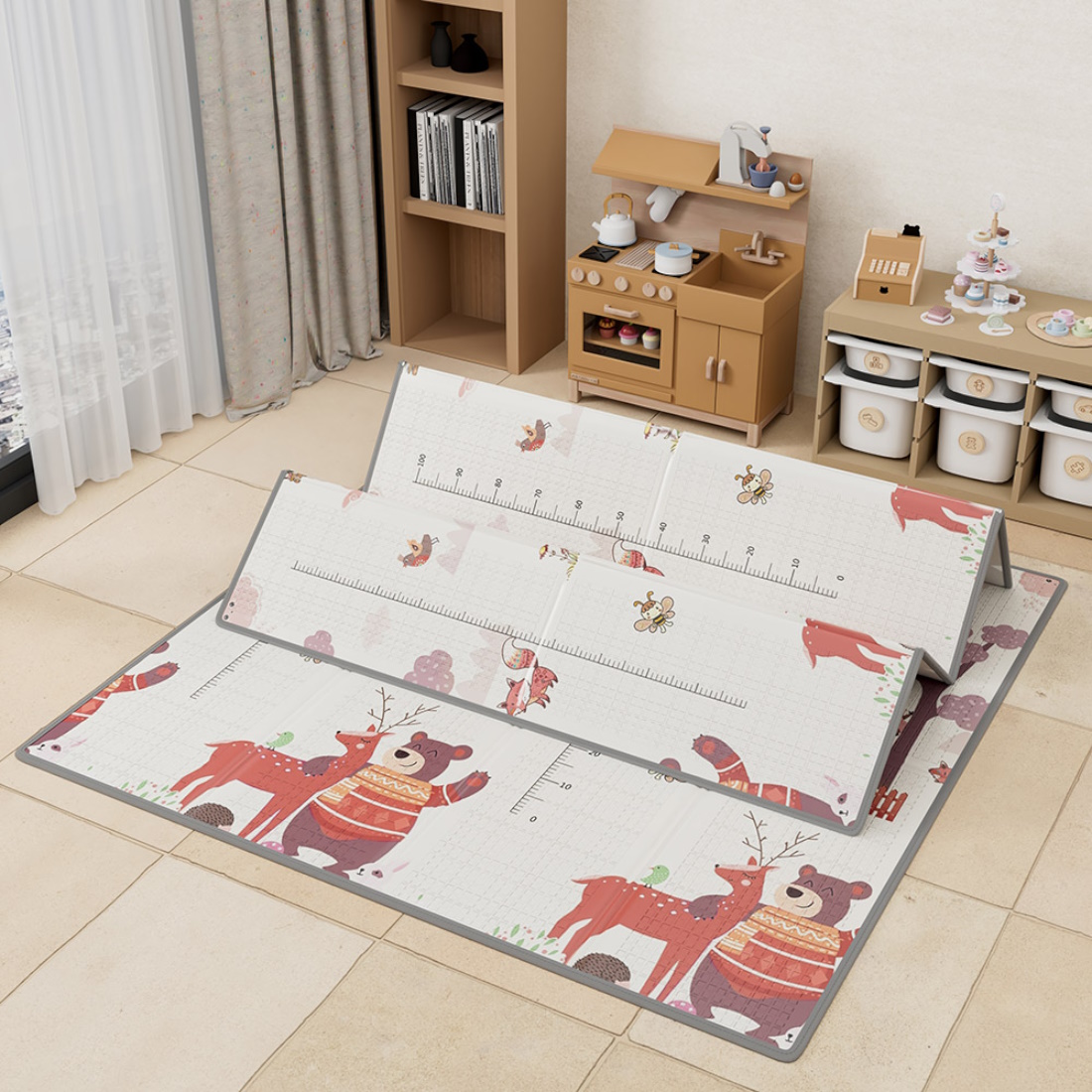 BebeStars-Foldable-PlayMat-DoubleSided-150x150cm-JungleSea-100-503-d