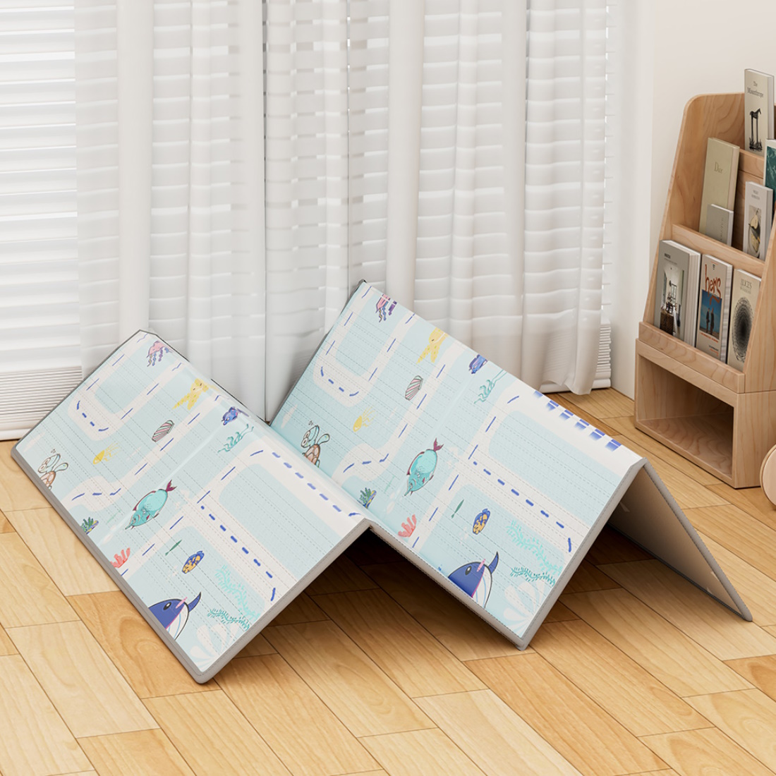 BebeStars-Foldable-PlayMat-DoubleSided-150x150cm-JungleSea-100-503-h